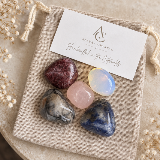 Limited Edition Crystal Mystery Pouch – 5 Handpicked crystals